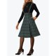 thumbnail image 4 of INSPIRE CHIC Vestido de Cuadros para Mujer de Navidad Tartan Pinafore Falda con Tirantes XS Verde, 4 of 6