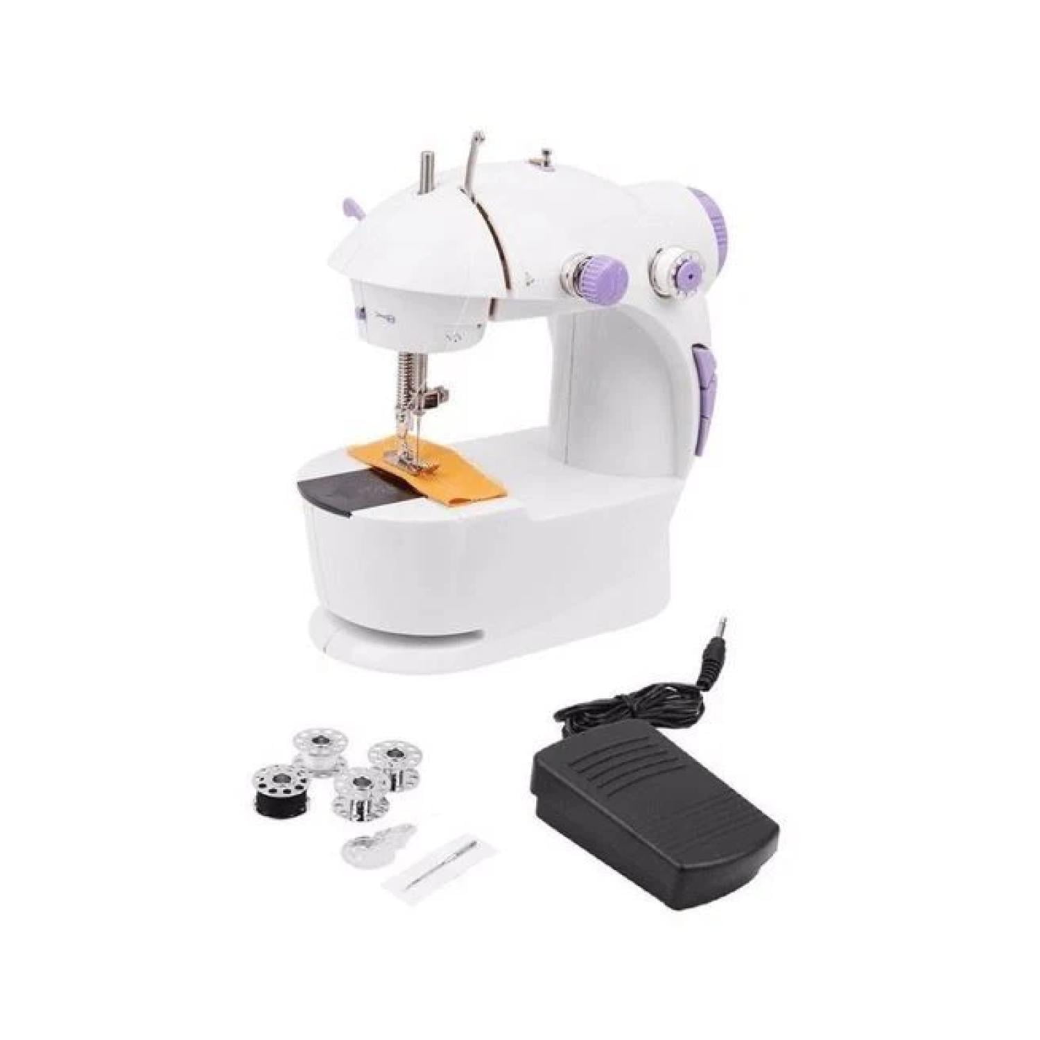 Total Upgrate - Maquina De Coser Portatil 22.5x13.5x21cm Blanco Morado