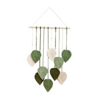 Bothyi - Macramé Para Colgar En La Pared, Decoración De Algodón Para Guardería, Inauguración De La Casa, Dormitorio, Verde