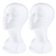 thumbnail image 1 of 2 Cabezas De Maniquí De Espuma Para Mujer Para Hacer Peluca, Soporte De Exhibición, Soporte Para Sombrero, Color Blanco, 1 of 5