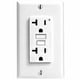 thumbnail image 2 of Salida GFCI Leviton de 20 A, autocomprobación, no resistente a manipulaciones, color blanco, 2 of 2
