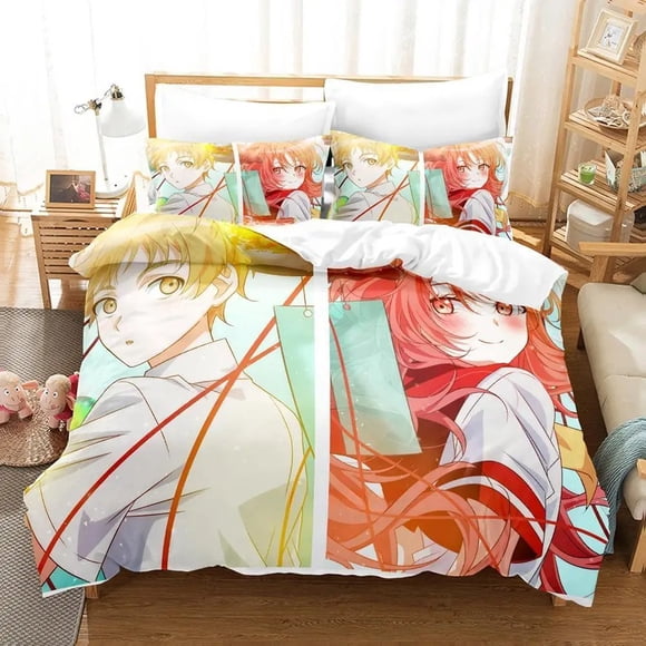 The Girl I Like Forgot Her Glasses Bedding SetAnime three-piece set Adult Kid Bedroom Duvet cover Sets