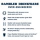 thumbnail image 4 of Botella de agua YETI Rambler 500 mL de acero inoxidable con aislamiento al vacío, 4 of 8