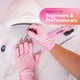 thumbnail image 5 of Guantes UV SUNUV para uñas de gel, profesionales UPF 50+, color rosa, 5 of 7
