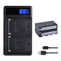 Genérico - Batería Np-F970 Np-F960 + Cargador Doble Bc-Vm10 Sony Alternativo