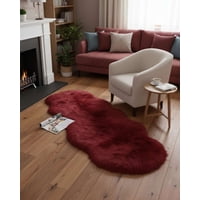 Mylhogar - Alfombra De Pelo De Oveja Sintetico Ultra Suave