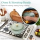 thumbnail image 3 of Dutch Oven Best Choice Products, 6 litros, hierro fundido esmaltado, chocolate, 3 of 7