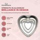 thumbnail image 3 of Molde para tartas KitchenDance desechable en forma de corazón de aluminio, 20 cm, color rojo, 3 of 9