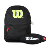 Pack Wilson Mochilas San Diego Negra + Banano Oval Negro