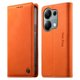 thumbnail image 1 of Funda Billetera de Cuero para [Xiaomi Redmi Note 13 Pro 4G], Bloqueo RFID, Tarjetas y Soporte Naranja, 1 of 5