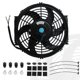 thumbnail image 1 of Ventilador BLACKHORSE-RACING 25 cm 12 V 80 W Delgado Negro, 1 of 9