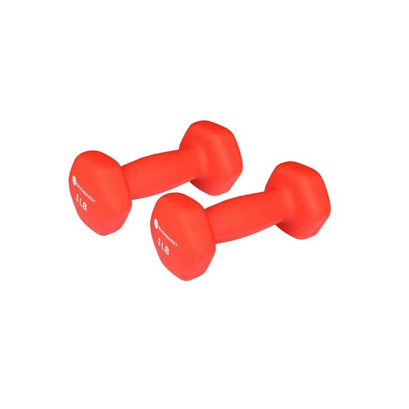 Mancuernas GYMENIST 1,4 kg (par) con recubrimiento de neopreno antideslizante