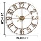 thumbnail image 2 of Reloj de pared Sorbus 61 cm bronce con pila, 2 of 7