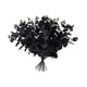 thumbnail image 2 of 10 hojas de eucalipto artificiales de Halloween, ramas negras resistentes, decoración del hogar para fiestas, bodas, arreglos florales al aire libre, 2 of 5