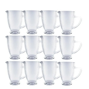 Set 12 Jarras Talladas 1350Ml Lisa Bebida Allegra Vidrio