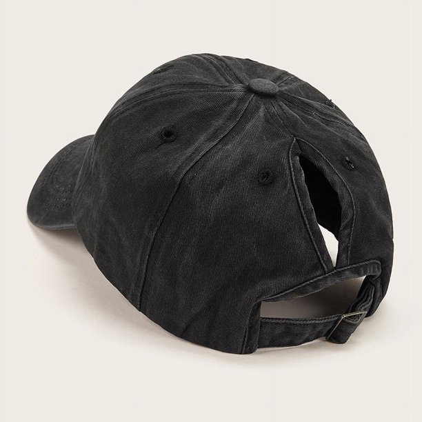 High Ponytail Baseball Cap Women Men Unisex Washed New Year Presents Christmas Valentine's Gift For Her