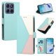 thumbnail image 1 of Cartera para Motorola Moto G86 en PU Tricolor, Funda con Solapa, Verde, 1 of 6