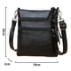 thumbnail image 2 of Bolsos cruzados para mujer, pequeños bolsos cruzados de piel auténtica para mujer, bolsos de hombro cruzados con múltiples bolsillos con cremallera, 2 of 6