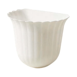 Bothyi - Papelera De Escritorio Macetas Macetas Contenedor De Plantas Cesta De Basura De Papel Para Mesa De Escritorio Blanco