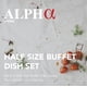thumbnail image 2 of Juego de platos desechables para bufet para rozaduras Alpha Living, paquete de 6, 2 of 8