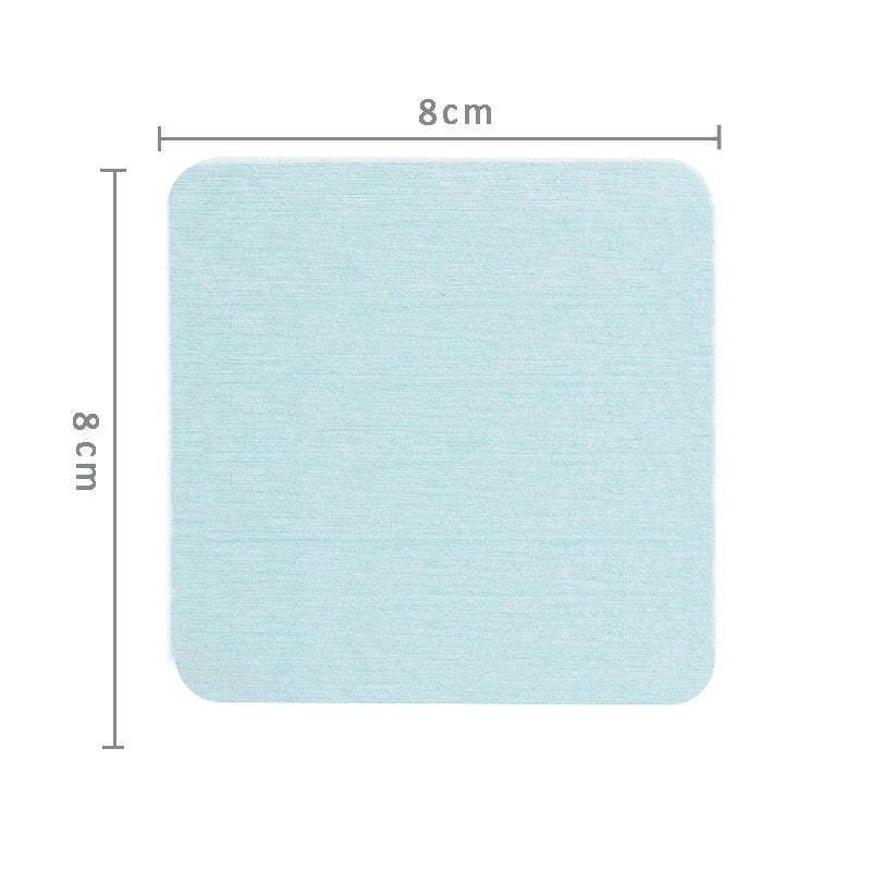 Xmhytop - Set De 2 Rectángulo Portavasos De Diatomita Absorbentes Ligeros Y Naturales Para Hogar Y Oficina 8*8cm Verde