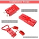 thumbnail image 4 of Conector rápido de batería de 175 A, AWG 1/0, kit de enchufes para arnés de cables, conectores de alimentación de batería de conexión rápida para cabrestante, remolque, dispositivo eléctrico, manija,, 4 of 7
