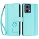 thumbnail image 3 of Funda Cartera Trébol para Motorola Edge 2024 5G con Ranuras Tarjetas y Carga Inalámbrica Verde menta, 3 of 6