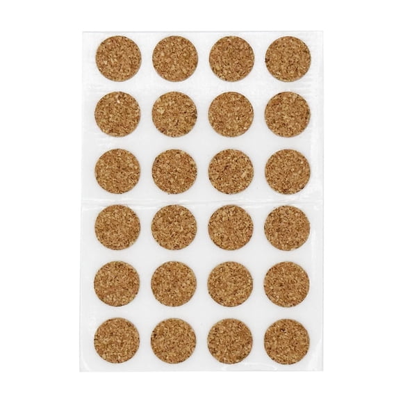 Protectores de corcho Rocky Mountain Goods de 1,3 cm autoadhesivos, paquete de 24
