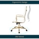 thumbnail image 4 of Silla de oficina LeisureMod Harris con respaldo alto con tapicería de cuero, 4 of 7