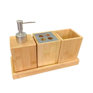 Bothyi - Juego De 4 Accesorios De Baño, Vaso Para Enjuague Bucal Para Baño De Hotel Y Hogar