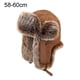 thumbnail image 2 of Sombrero de aviador unisex de gamuza resistente al viento y al viento., 2 of 5