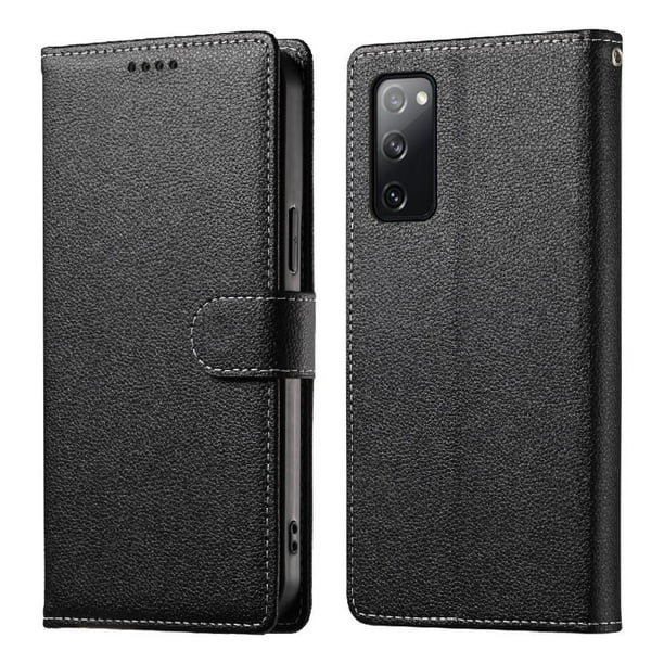 Funda para FOXDOCK Samsung Galaxy S20 FE– Cuero Premium, 3 ranuras para tarjetas, Protección contra impactos