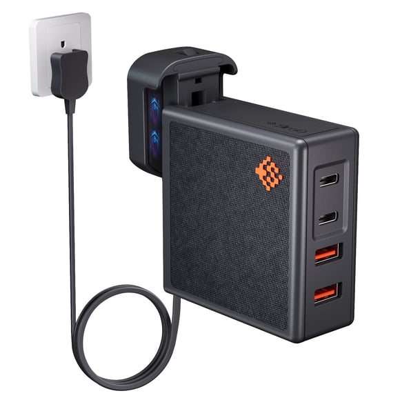 Cargador USB‑C SlimQ 100 W de 4 puertos con cable de 1,5 m y sin reinicio