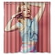 thumbnail image 1 of Cortina de ducha con diseño de la cantante sexy Iggy Azalea, juego de cortinas de baño con ganchos, tamaño 66 x 72 pulgadas, 1 of 3