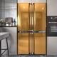 thumbnail image 4 of 1pc Thick Golden Stainless Steel Brushed Contact Paper, Peel And Stick Wallpaper, Self-Adhesive Removable Wall Decals For Refrigerator, Furnitures, Kitchen And Room Background, 4 of 4