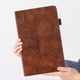 thumbnail image 4 of Funda con relieve del Árbol de la Vida para tablet Samsung Galaxy Tab A9 Plus con soporte, ranuras para tarjetas y soporte para lápiz óptico. Marrón, 4 of 6