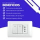thumbnail image 4 of Enfunche + 2 interruptores 10A 250V Blanco Hogar y Oficina, 4 of 8