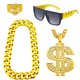 thumbnail image 1 of Accesorios de vestuario Riuziyi Hip Hop Gold de los años 80 y 90 para hombre y mujer, 1 of 7