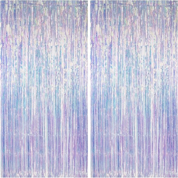 Cortina de Flecos Iridiscente PatiCool 100 x 201 cm, 2 Unidades
