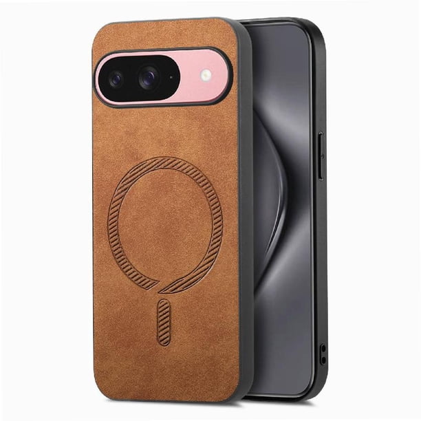 Magnetic Slim Case for Google Pixel 10 with Camera Guard & Anti-Scratch Back Brown