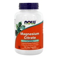 Now Foods - Magnesio Citrato Now 120 Capsulas - Sistema Nervioso Natural