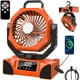 thumbnail image 1 of Ventilador portátil para acampar LQTTEK con control remoto y luz LED naranja, 1 of 3