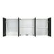 thumbnail image 2 of Mueble Superior De Cocina 6 Puertas 150x60x31,5 Cm Negro Y Blanco, 2 of 12