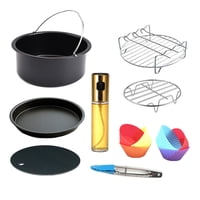 Bothyi - 13 Piezas De Accesorios Para Freidora De Aire Antiadherente Para Barbacoa Para Hornear De 6 Pulgadas