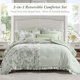 thumbnail image 3 of Juego de cama Madison Park Queen 7 piezas Floral Verde, 3 of 9