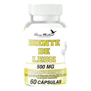 Diente De Leon 500Mg 60 Caps Green Medical Sabor Sin Sabor