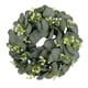 thumbnail image 5 of Corona Grande De Hojas Verdes, Corona Navide?a Artificial Para Ventana De Patio, Estilo De Boda H, 5 of 5
