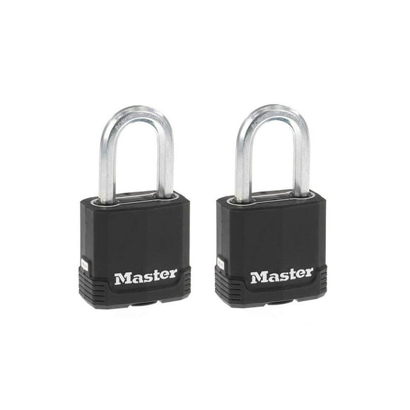 Padlock Master Lock Magnum Heavy Duty Outdoor, paquete de 2 unidades, M115XTLF