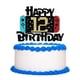 thumbnail image 1 of Videojuego Cake Topper Happy 12th Birthday, 1 of 5