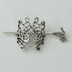 thumbnail image 1 of Viking Celtic Hair Clips - Silver Knotted Hairpin for Ladies & Women, 1 of 5